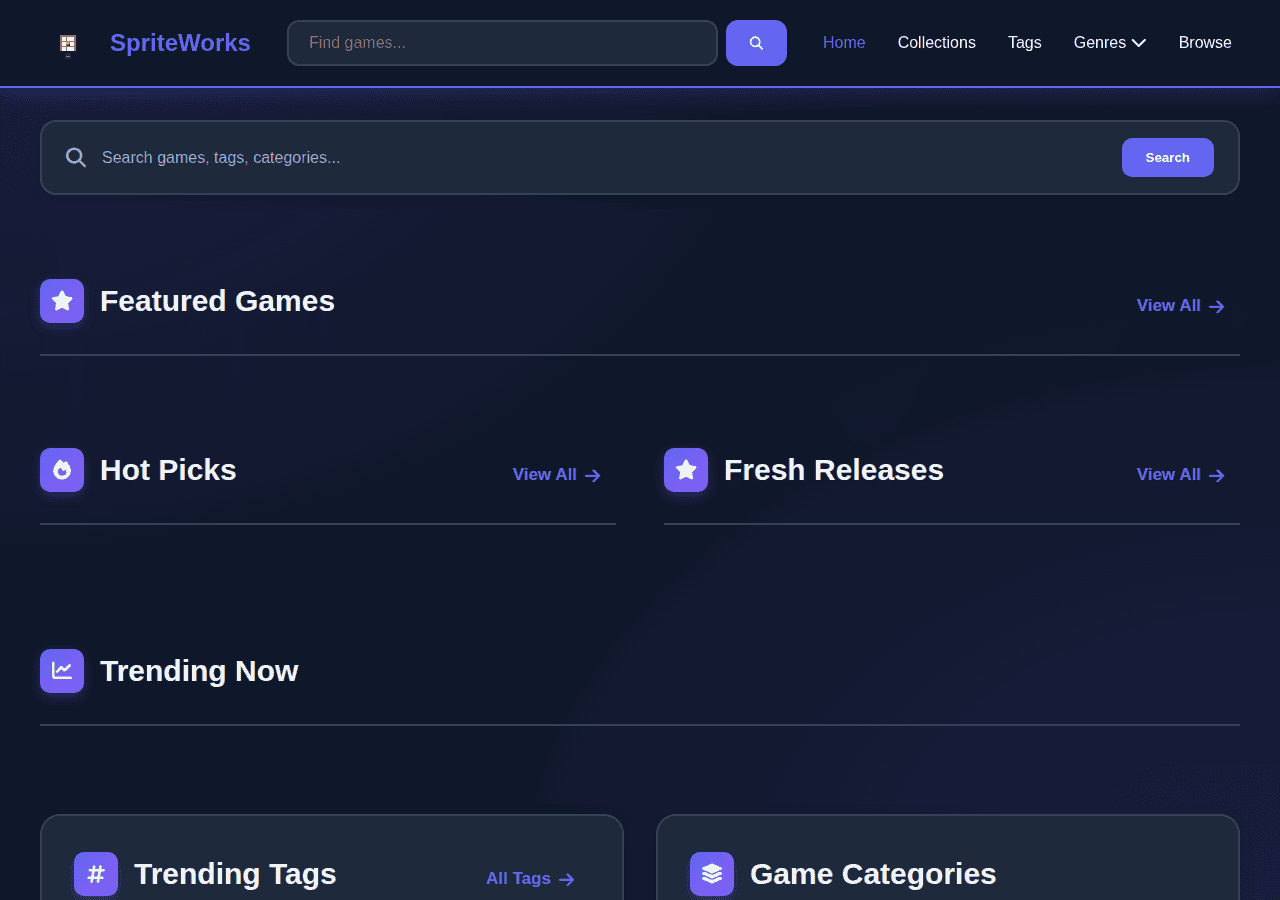 Screenshot of spriteworks.org