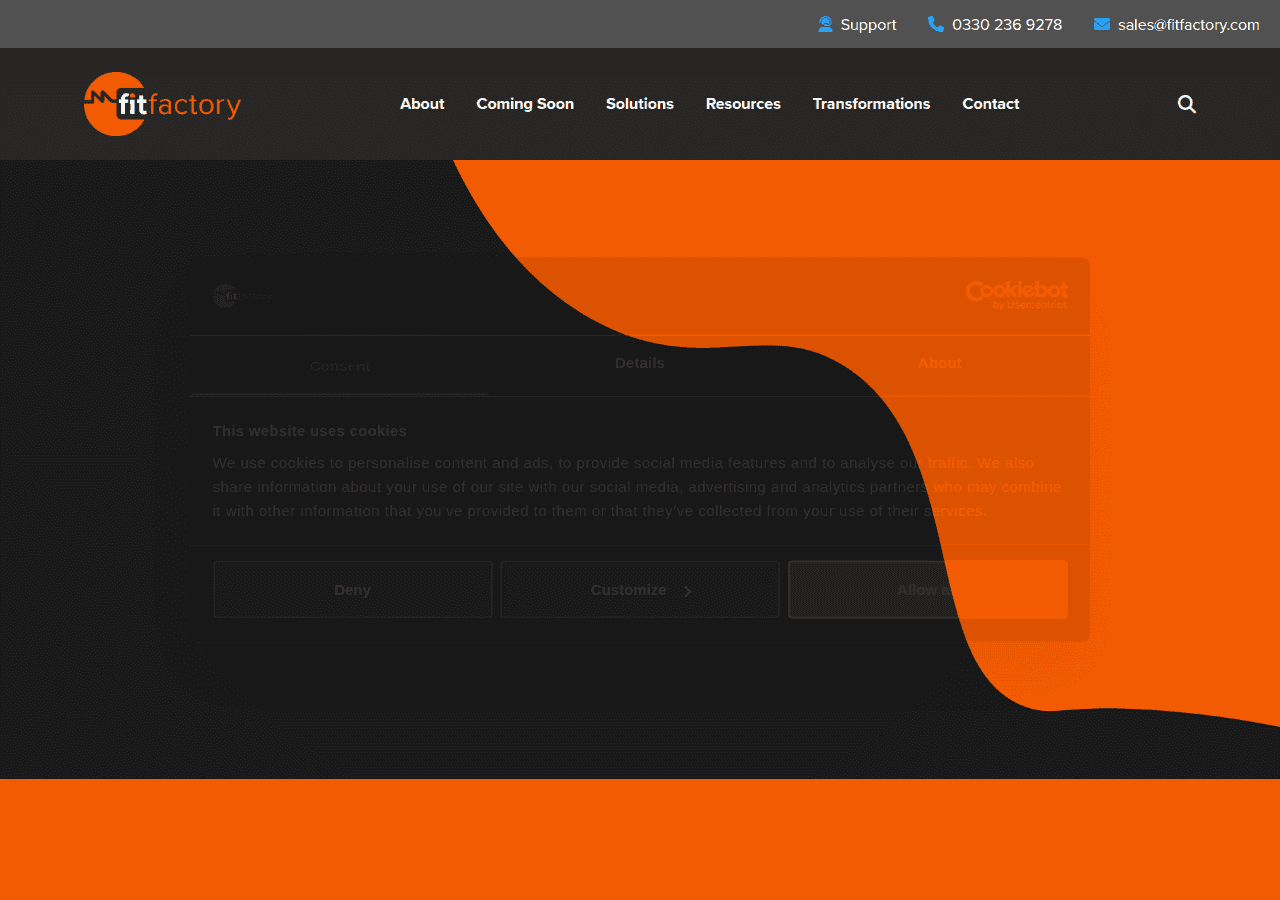 Screenshot of fitfactory.com