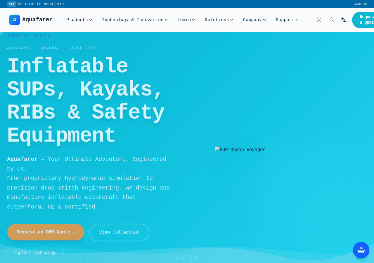 Screenshot of aquafarer.com