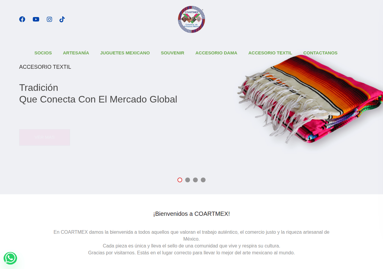 Screenshot of coartmex.com