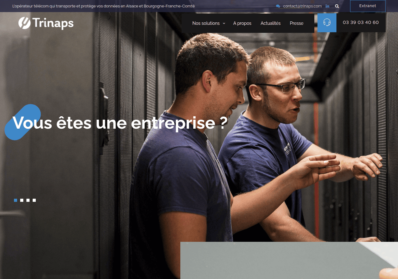 Screenshot of trinaps.com