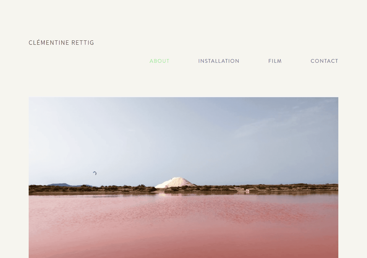 Screenshot of clementine-rettig.com