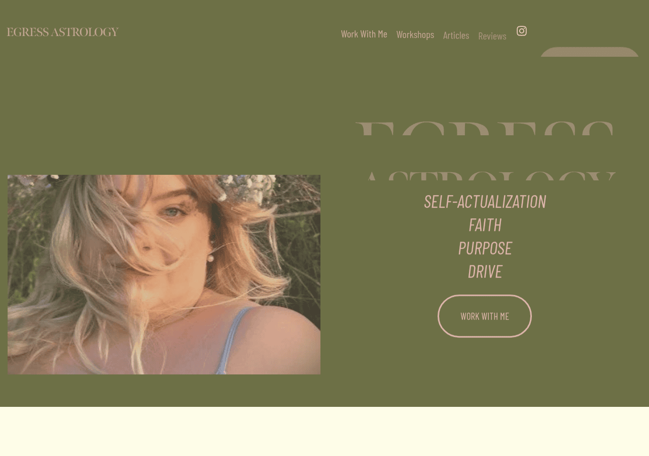 Screenshot of egressastrology.com