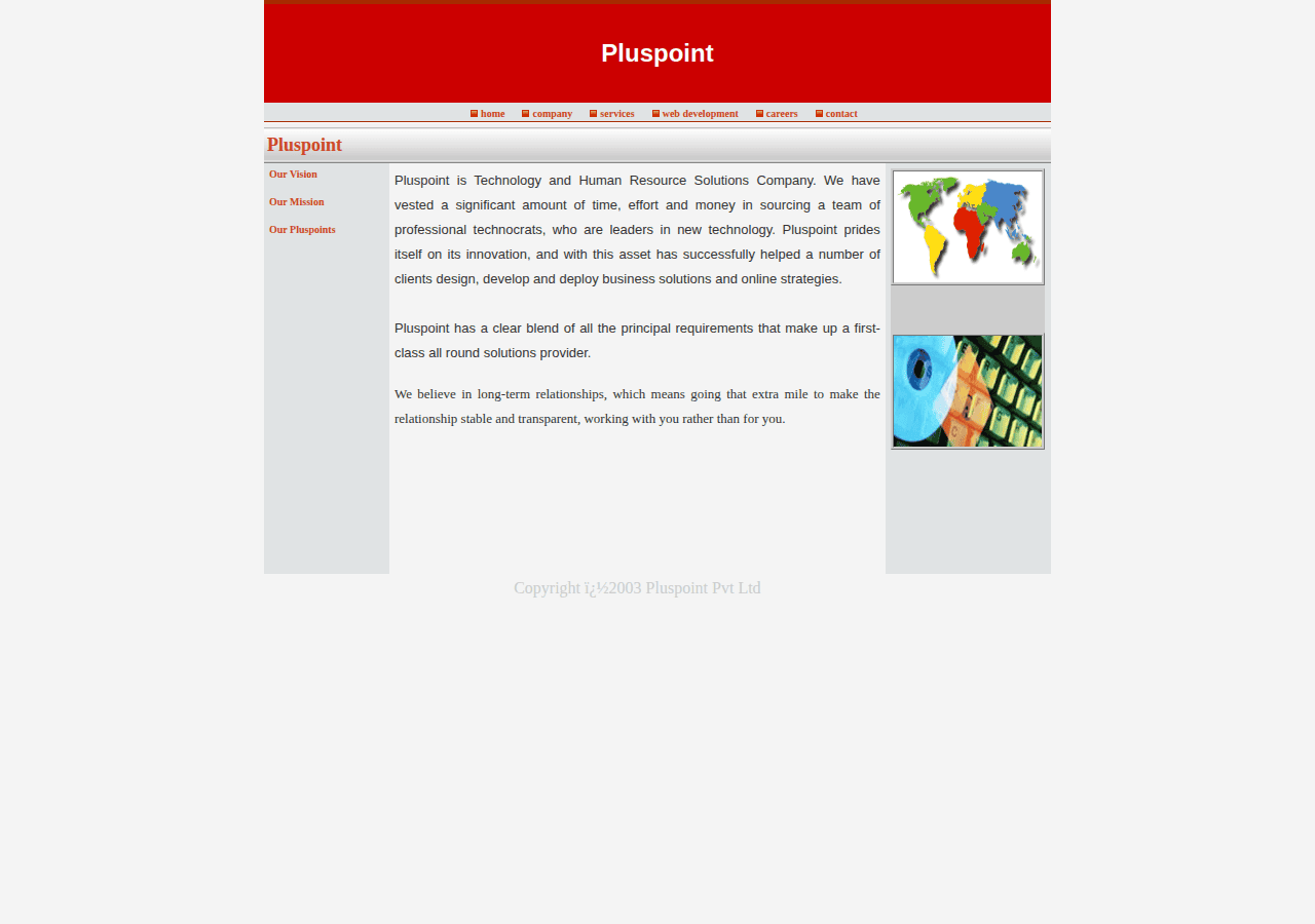 Screenshot of pluspoint.com.au