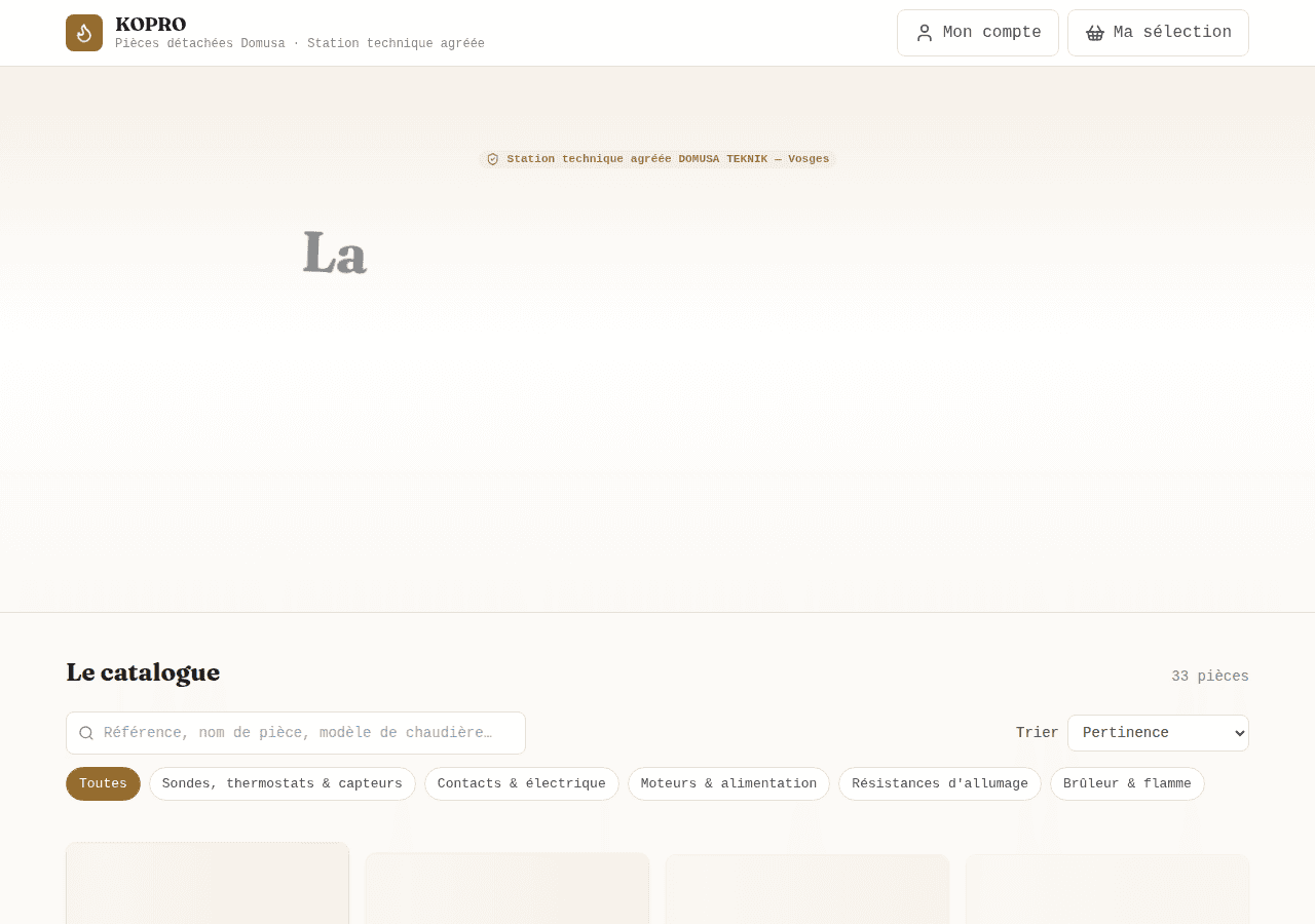 Screenshot of koprodomusa.fr