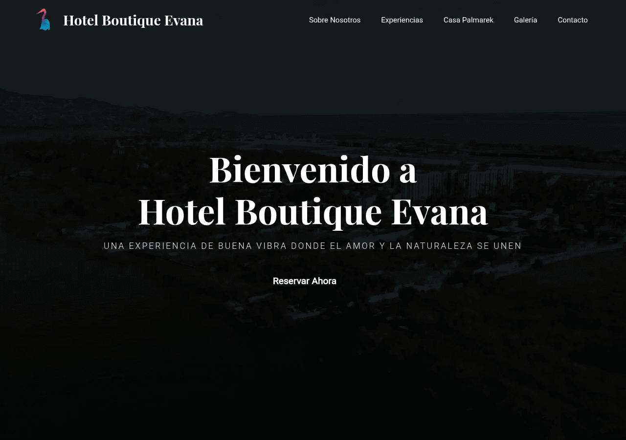 Screenshot of hotelevana.com.mx
