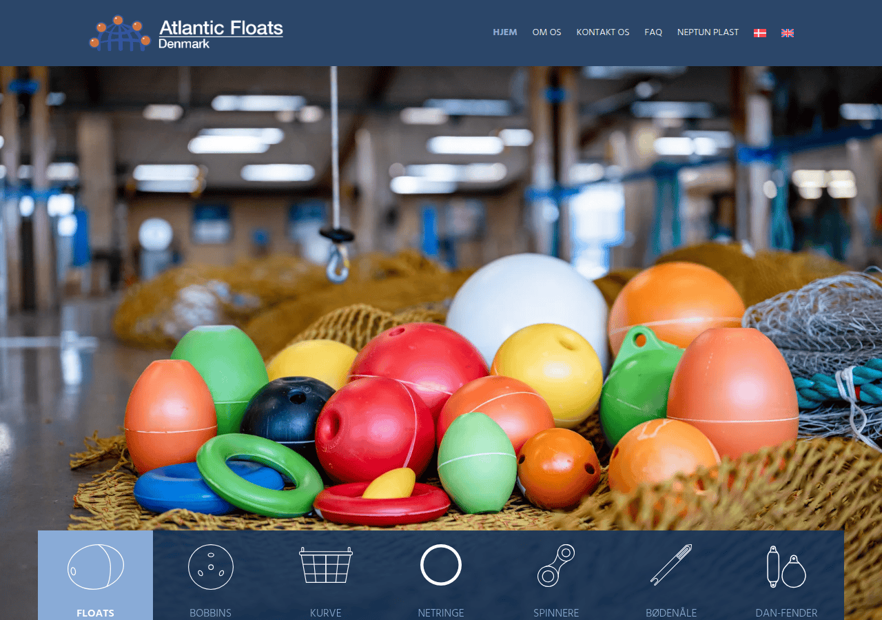Screenshot of atlanticfloats.com