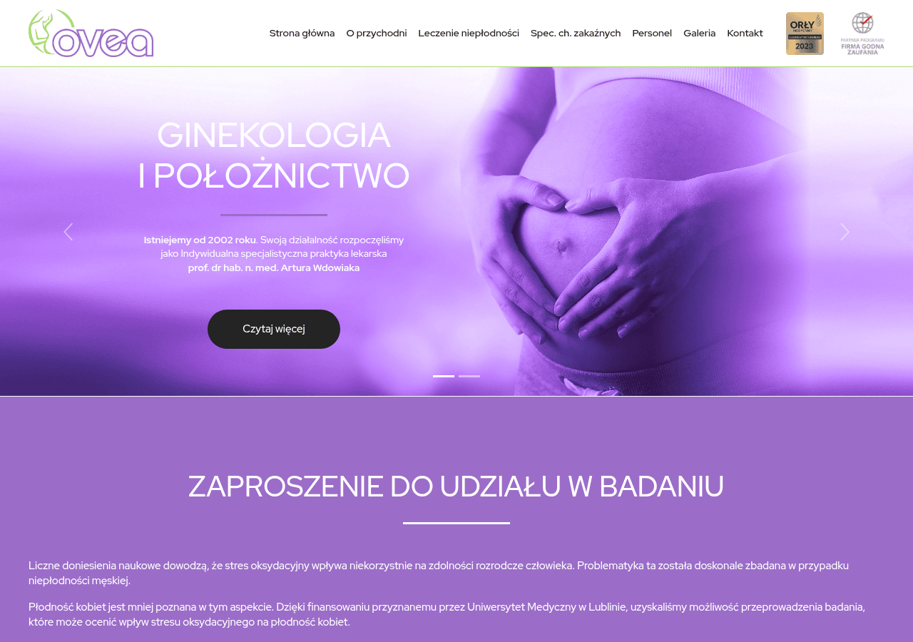 Screenshot of ovea.com.pl
