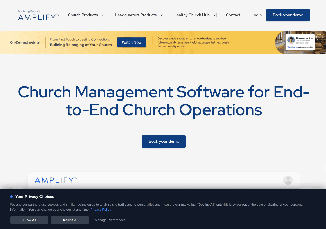 Screenshot of ministrybrands.com