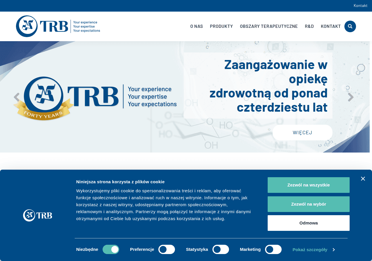 Screenshot of trbchemedica.pl