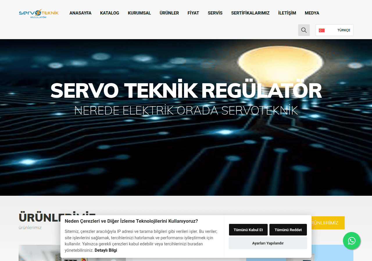 Screenshot of alfaregulator.com.tr