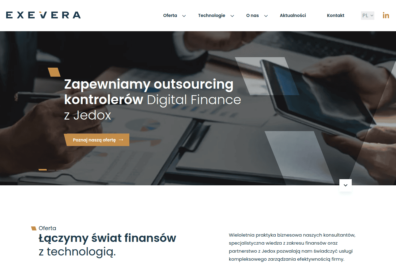 Screenshot of exevera.com
