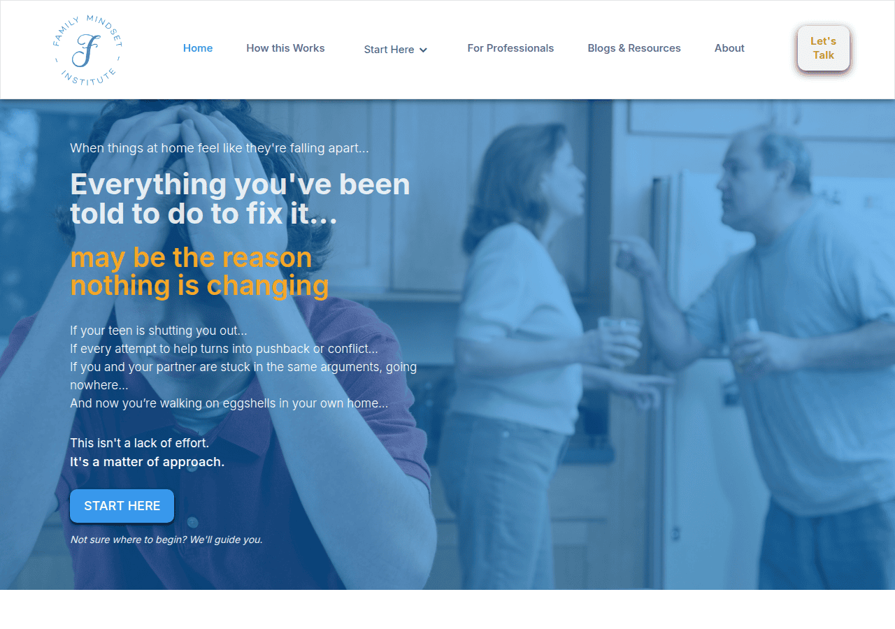 Screenshot of familymindsetinstitute.com