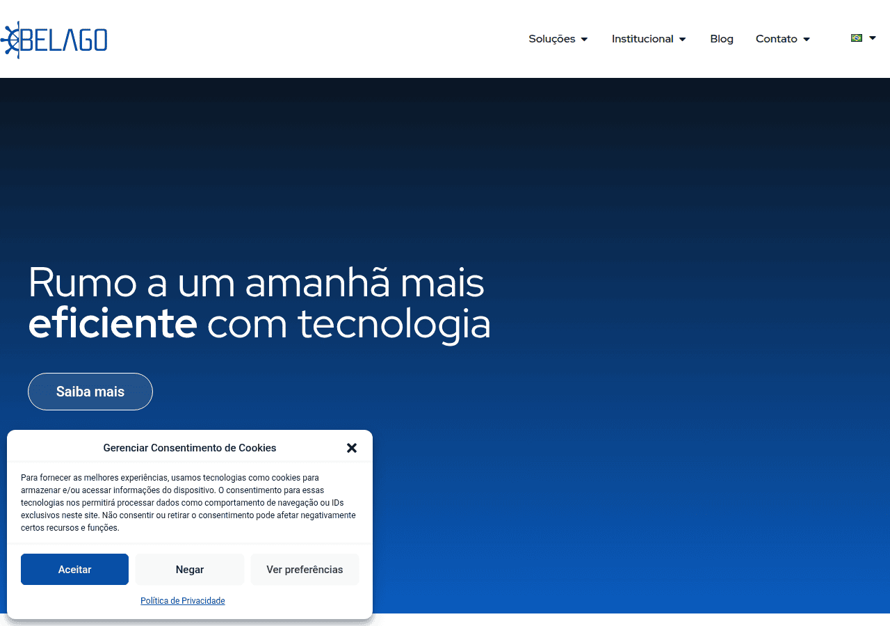 Screenshot of belago.com