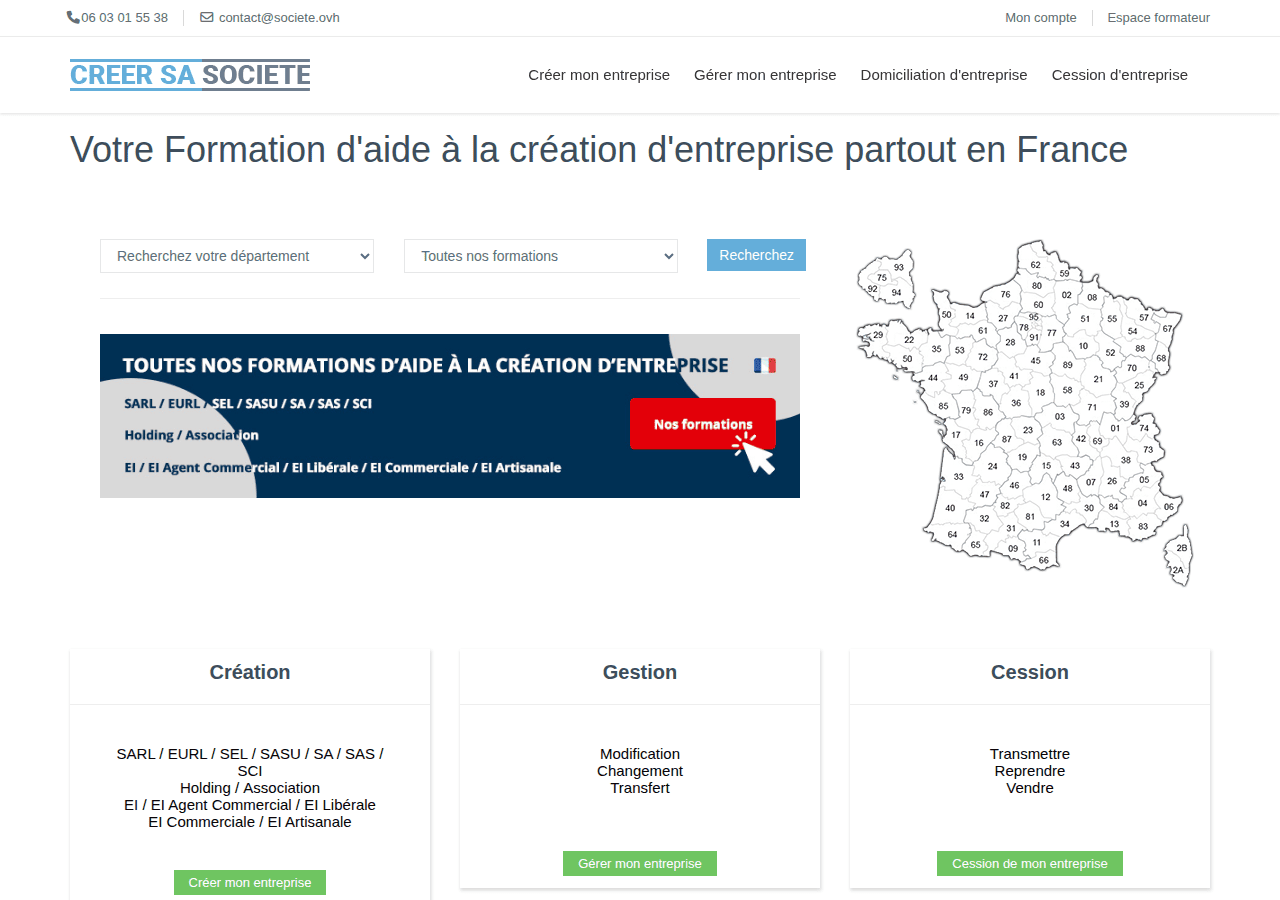 Screenshot of societe.ovh