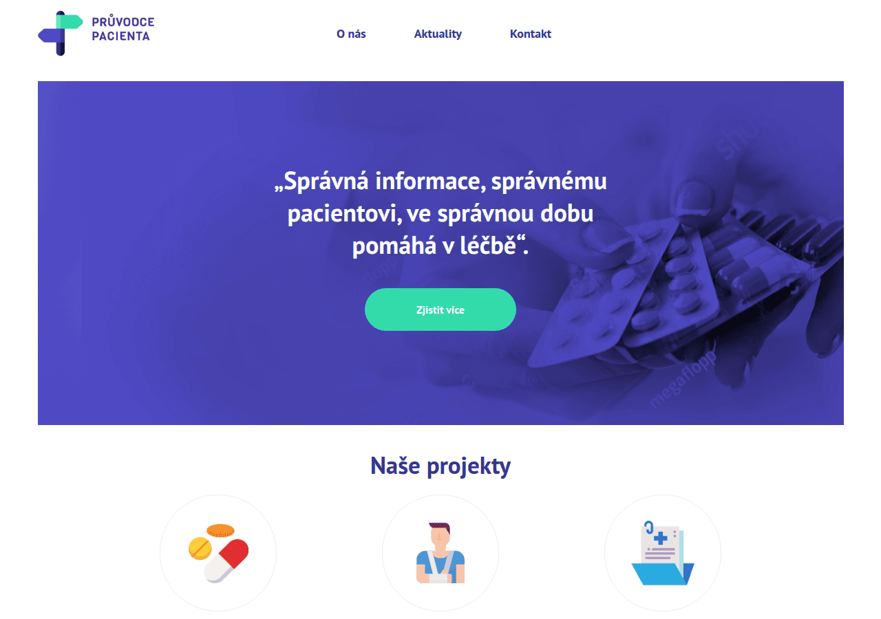 Screenshot of pruvodcepacienta.cz