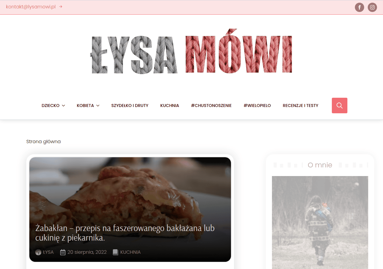 Screenshot of lysamowi.pl