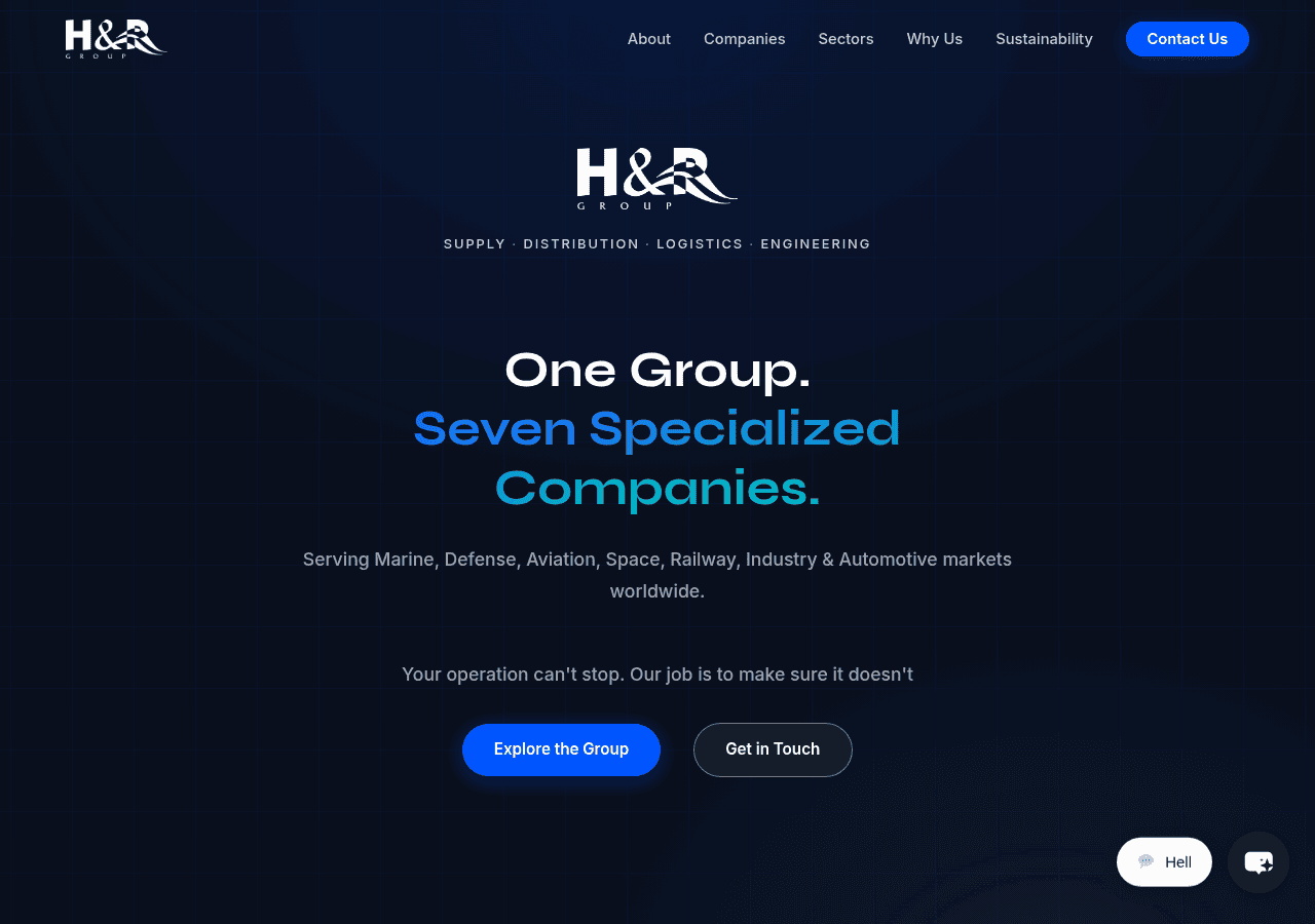 Screenshot of hp-group.org