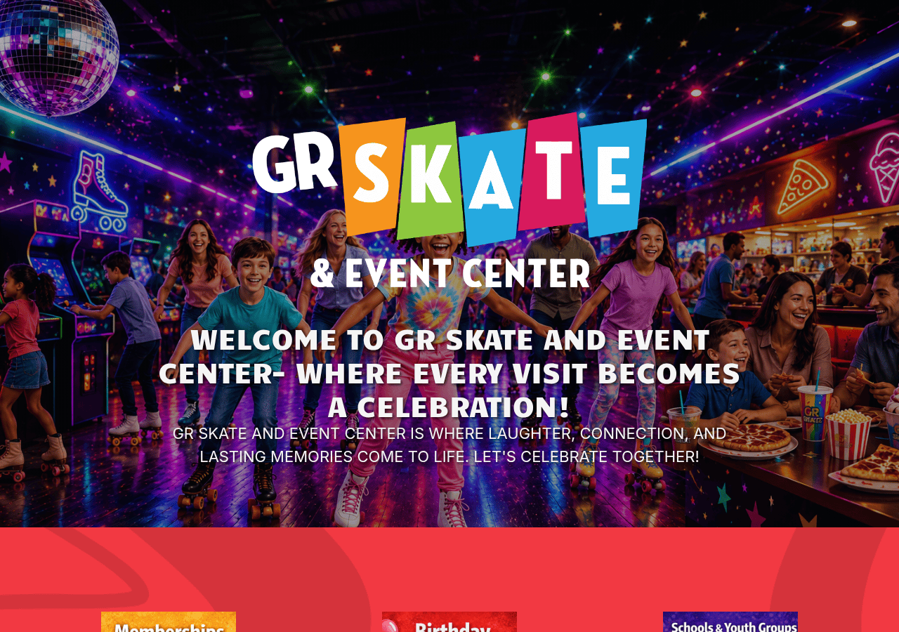 Screenshot of grskateandevents.com