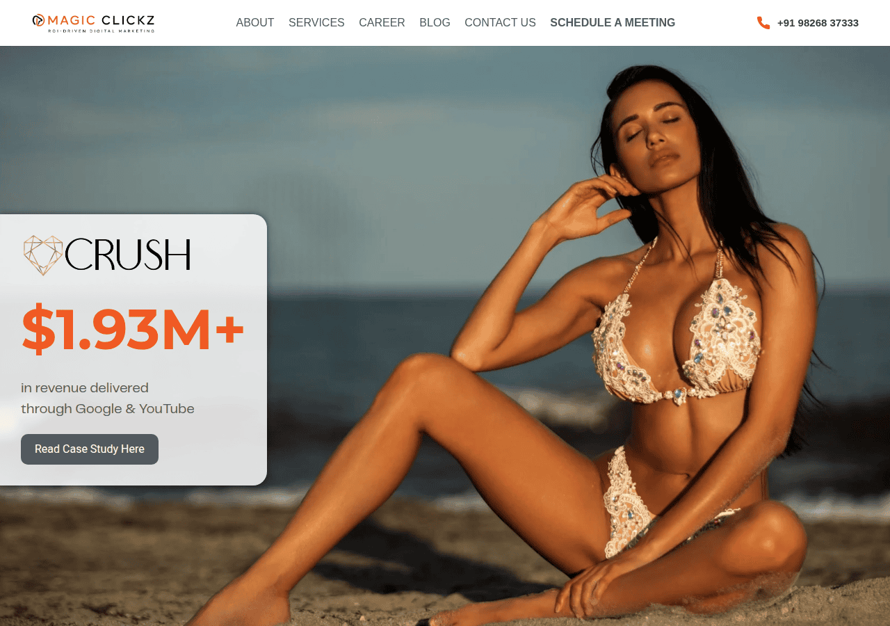 Screenshot of magicclickz.com
