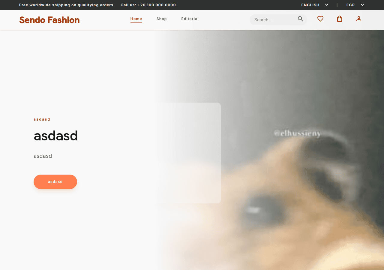 Screenshot of sendo-store.com