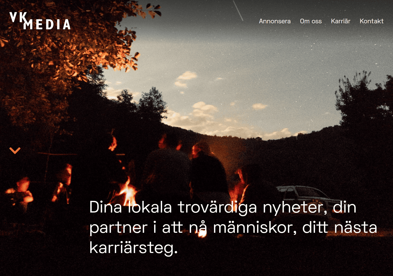 Screenshot of vkmedia.se