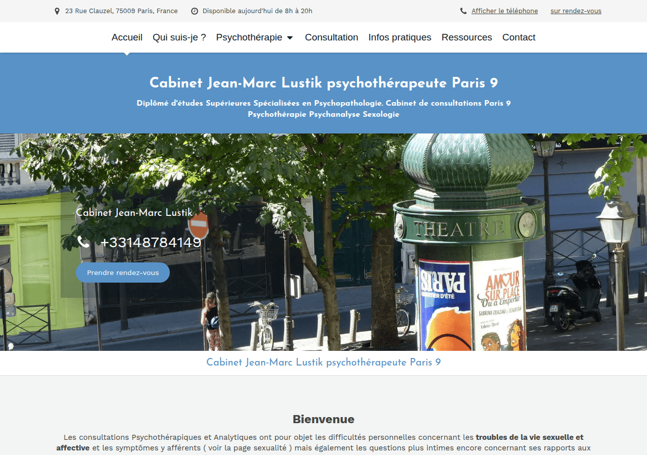 Screenshot of psychologie-sexologie.fr