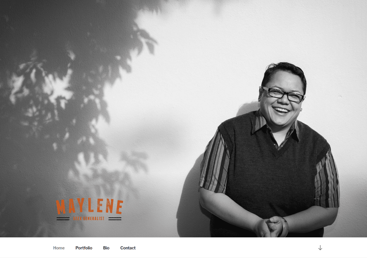 Screenshot of maylenek.com