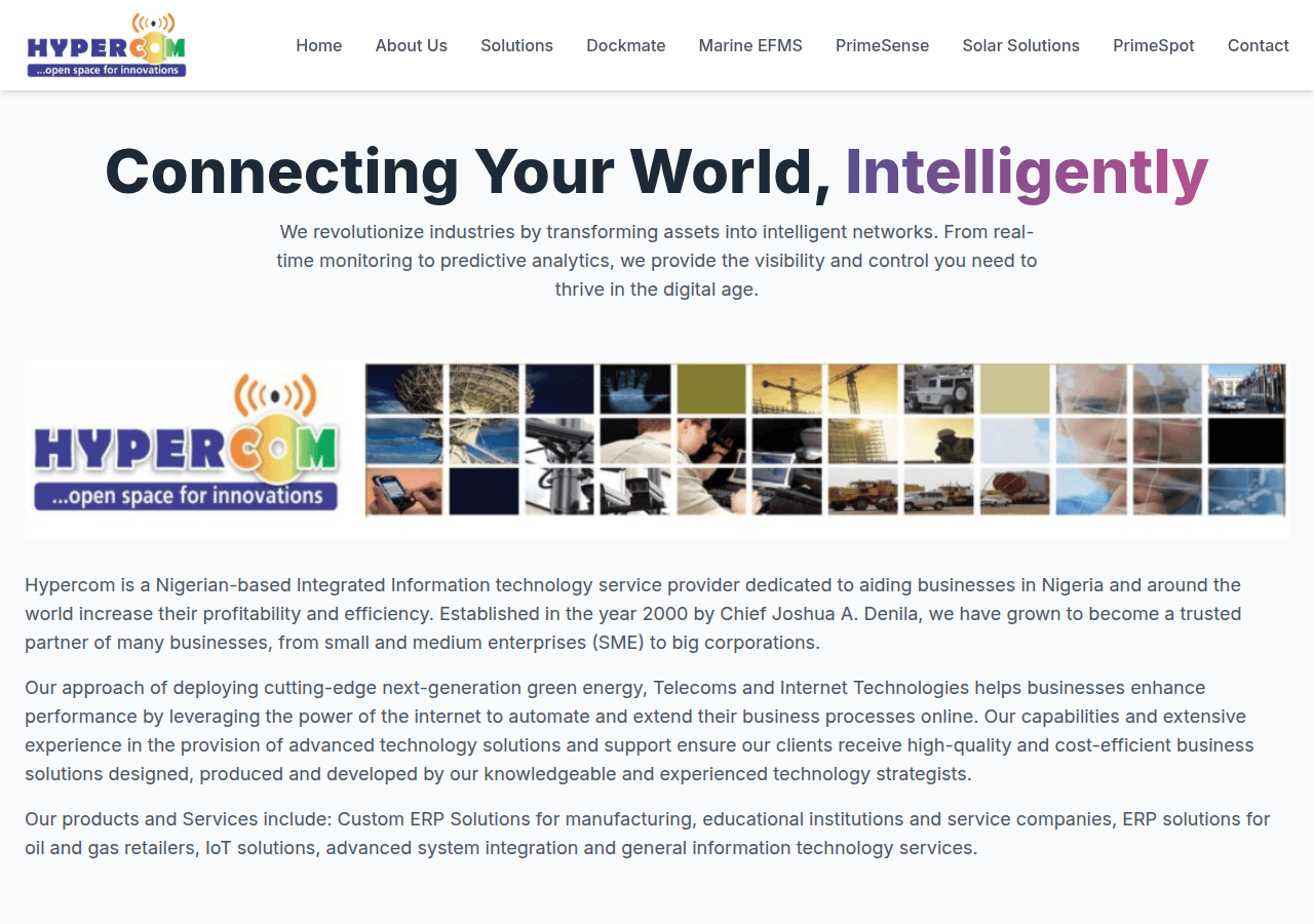 Screenshot of hypercom.net.ng