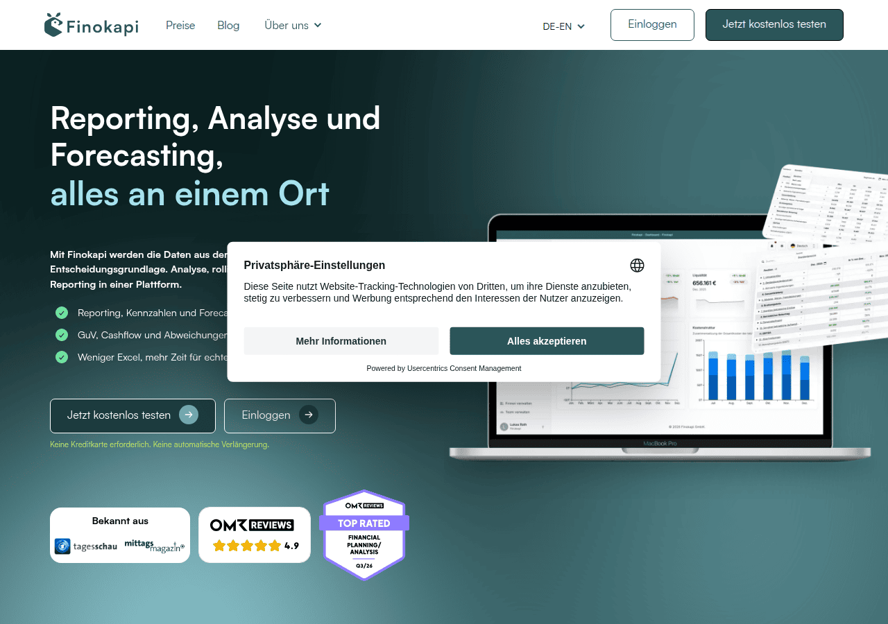 Screenshot of finokapi.com