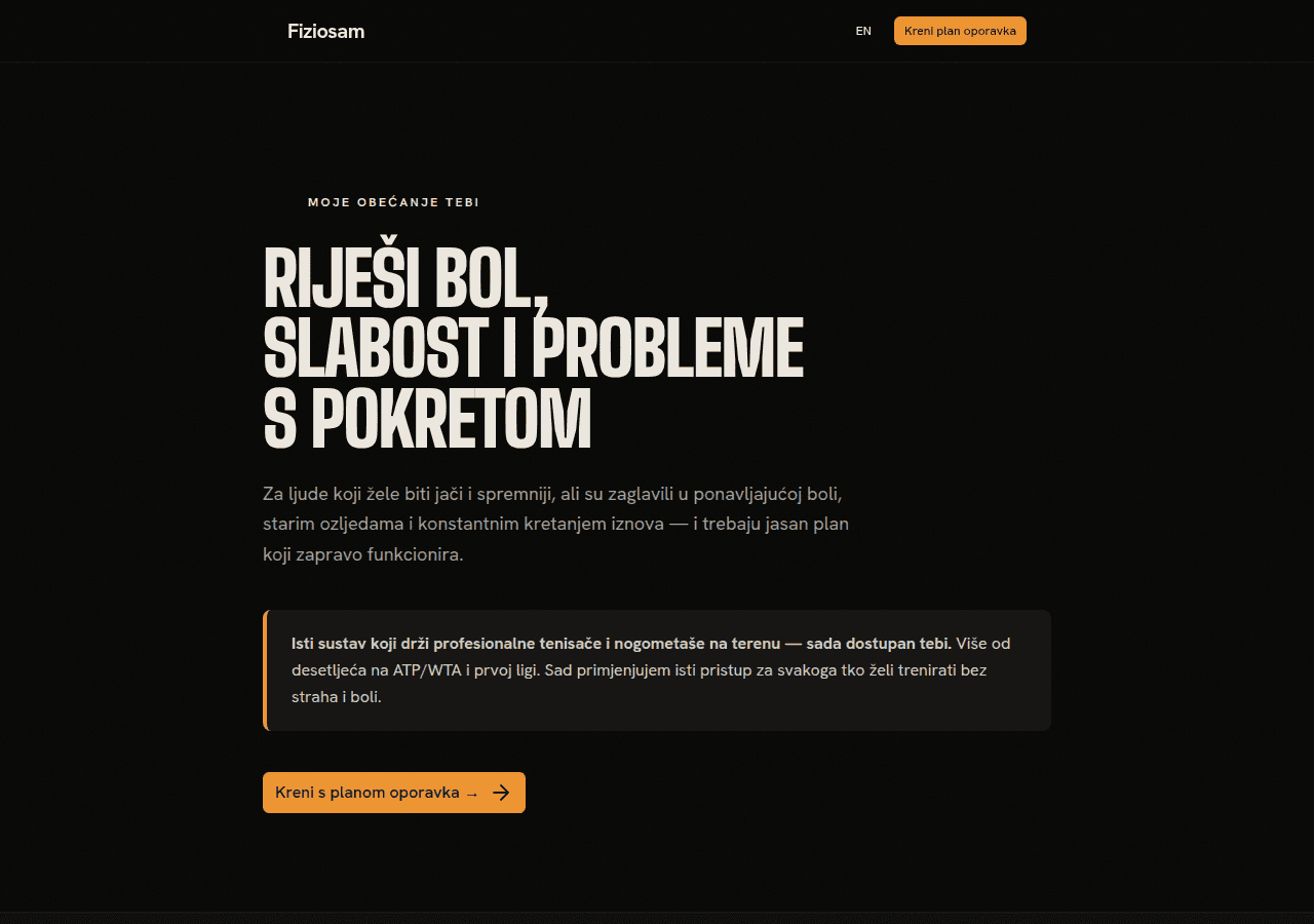Screenshot of fiziosam.com