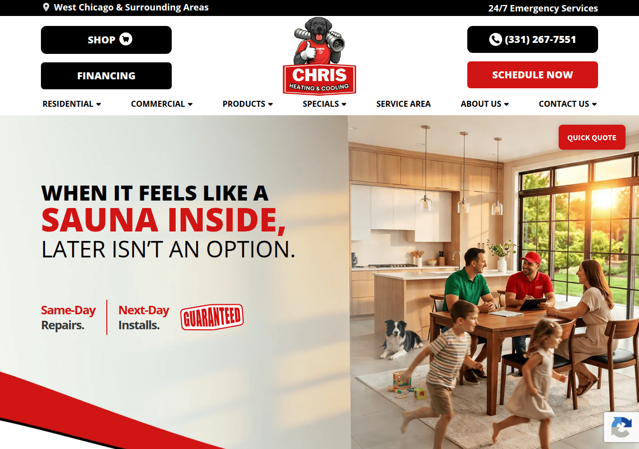 Screenshot of chrismech.com