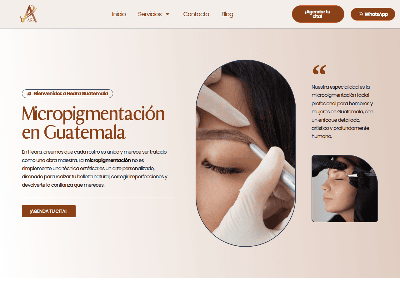Screenshot of hearaguatemala.com