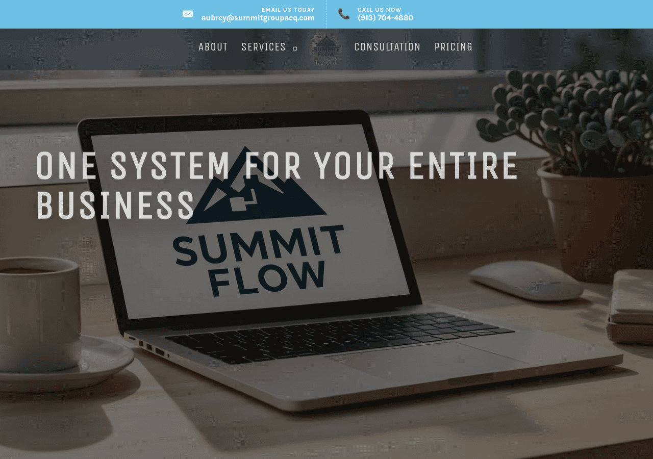 Screenshot of summitflowcrm.com