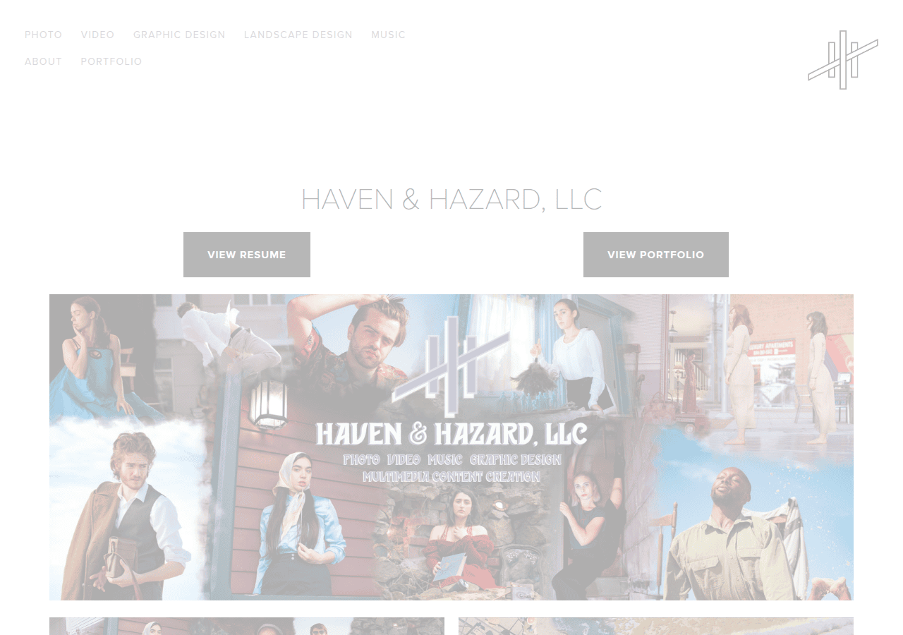 Screenshot of hvnhzrd.com
