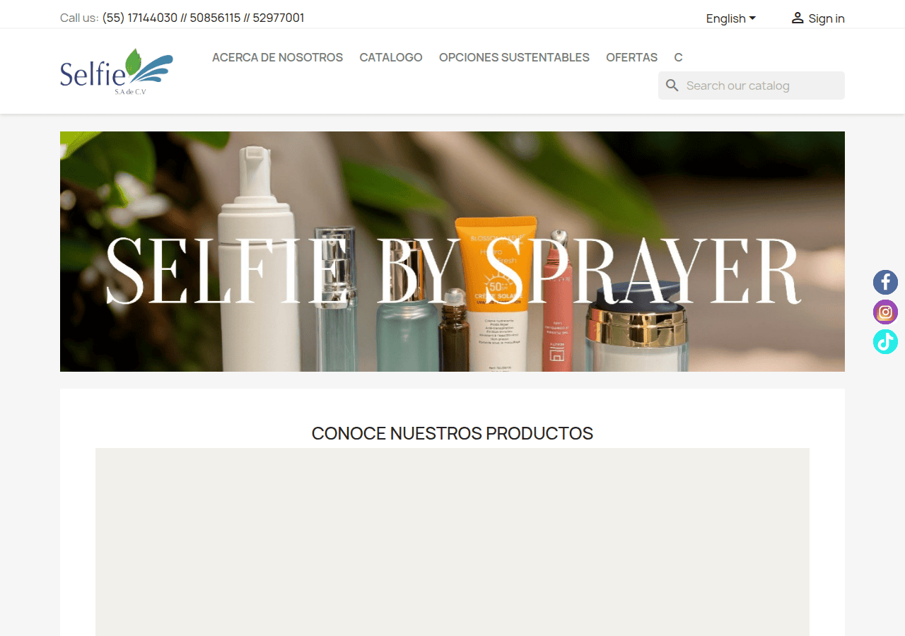 Screenshot of sprayerinternacional.com.mx