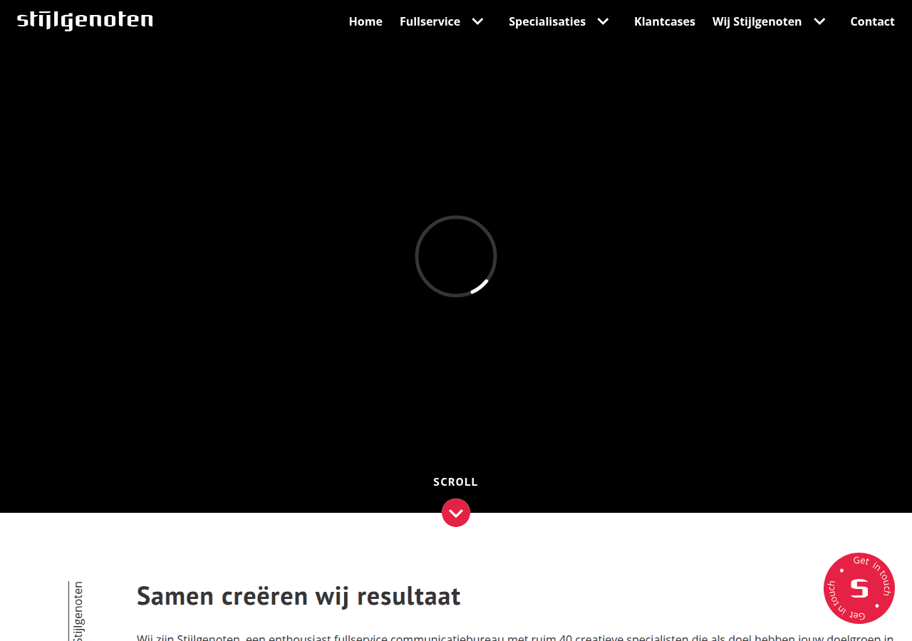 Screenshot of stijlgenoten.nl