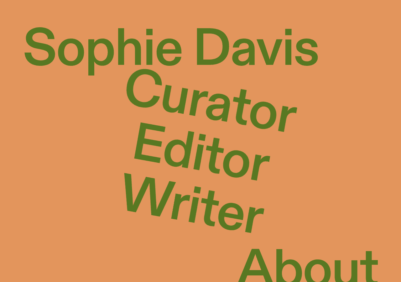 Screenshot of sophiefrancesdavis.com