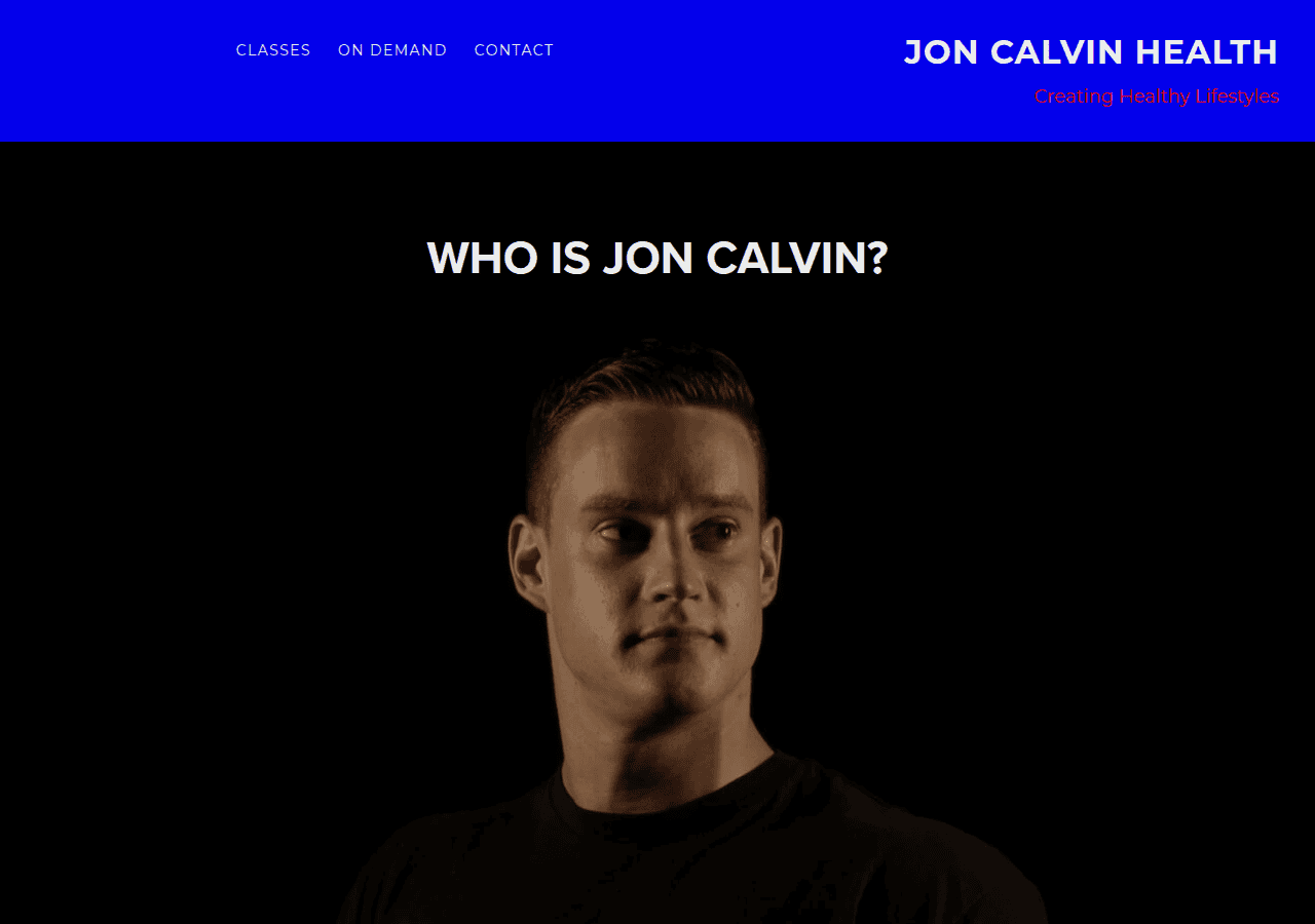 Screenshot of joncalvinhealth.com