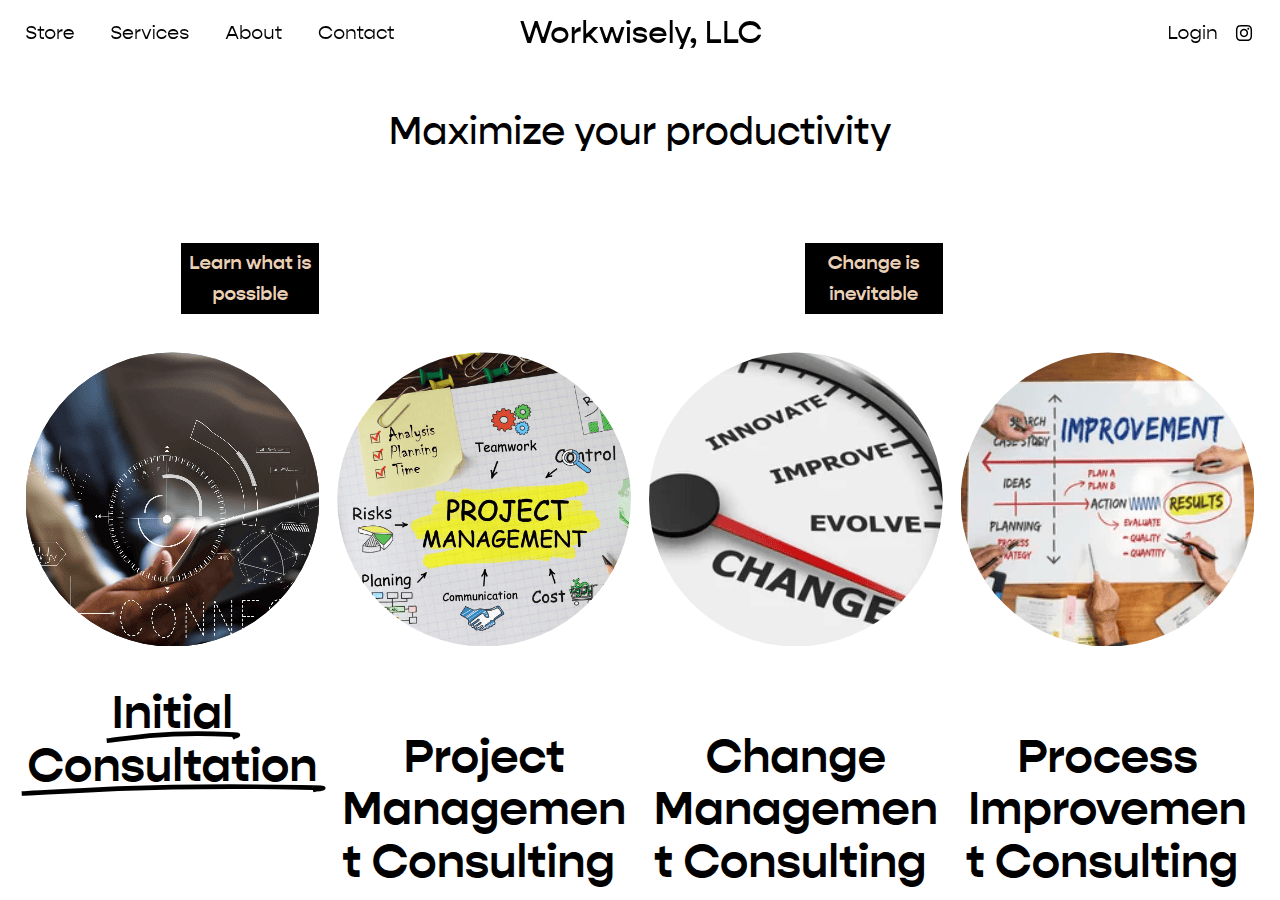 Screenshot of workwisely.biz