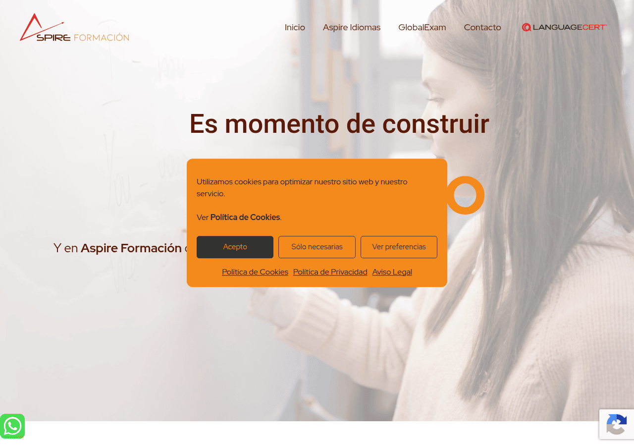 Screenshot of aspireformacion.com