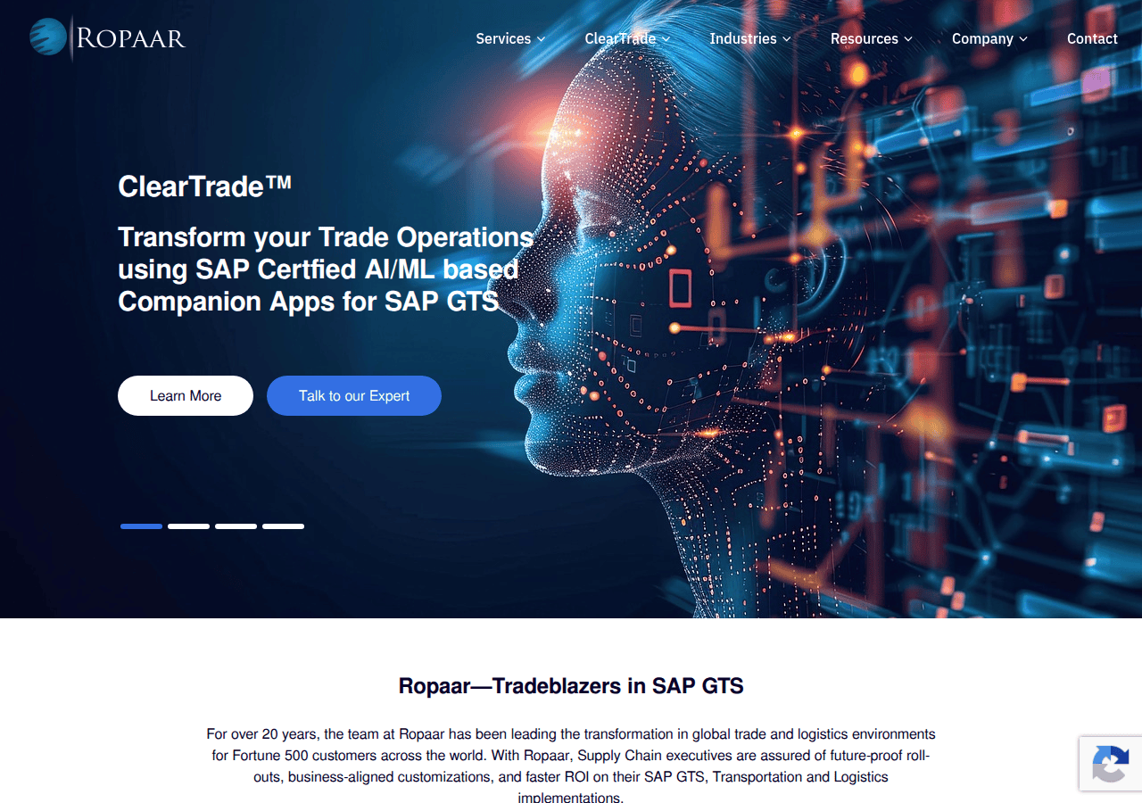 Screenshot of ropaar.com