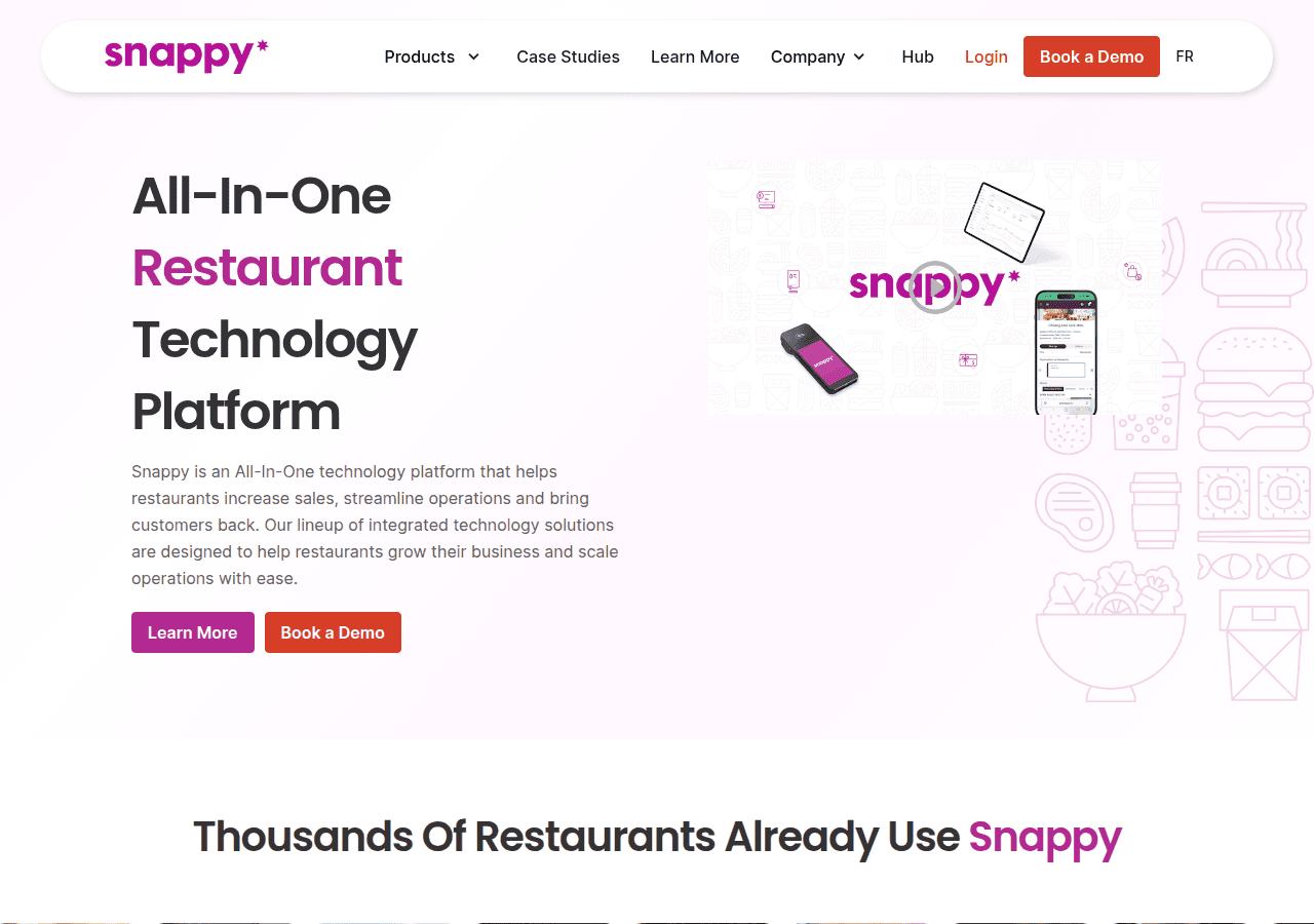 Screenshot of gosnappy.io