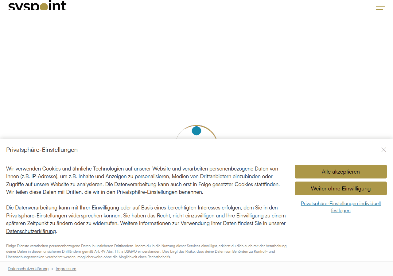Screenshot of syspoint.ch