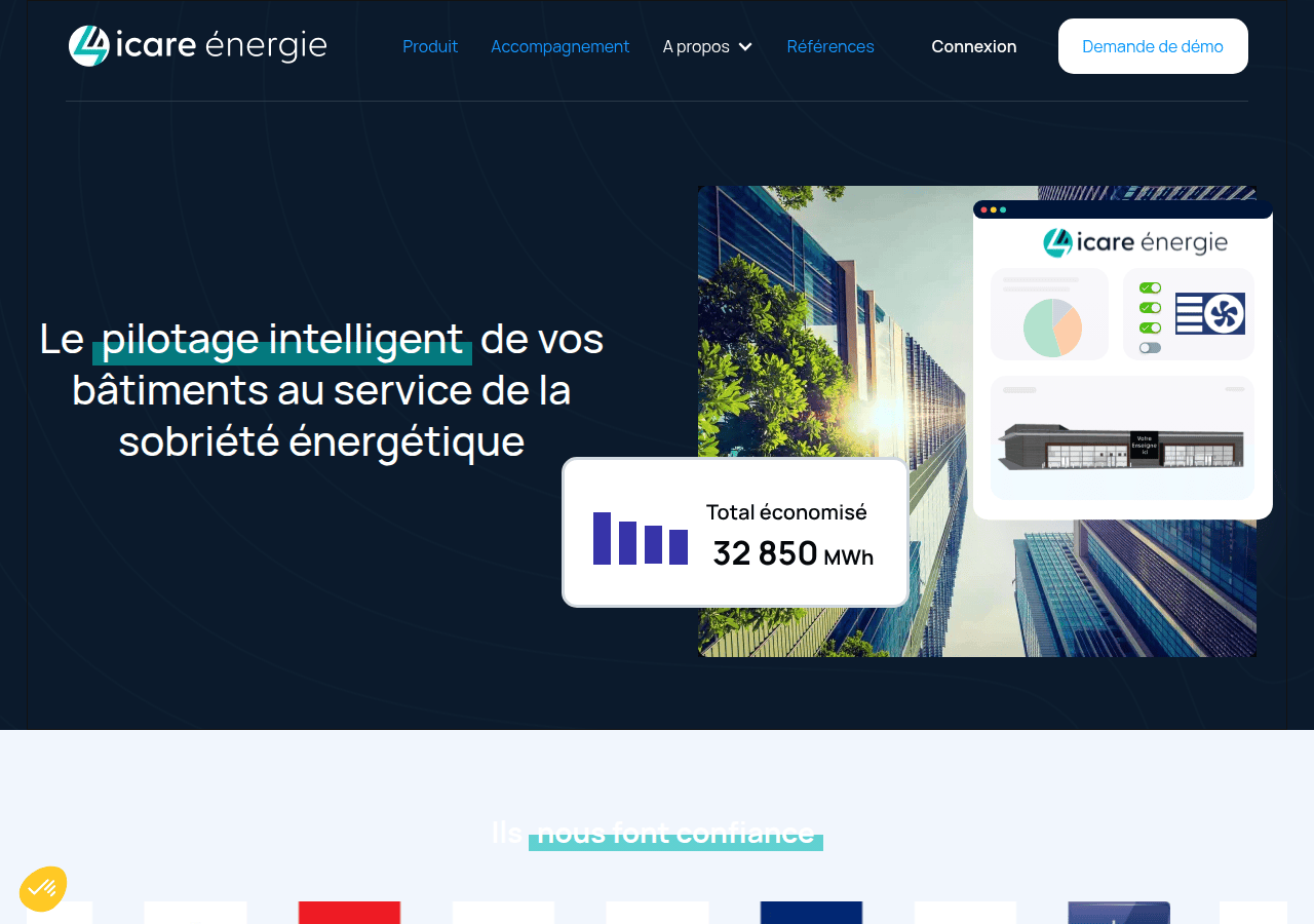 Screenshot of icare-energie.fr