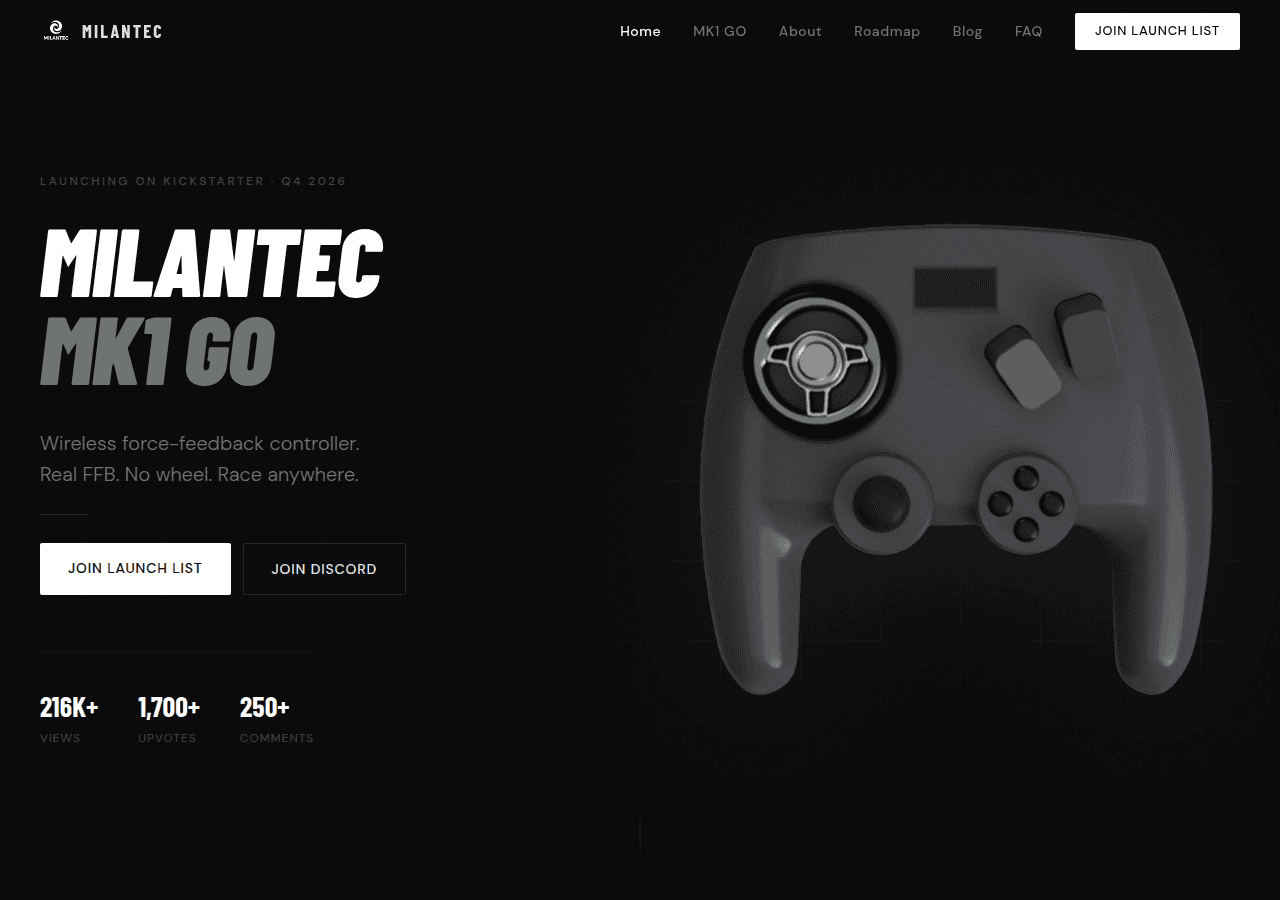 Screenshot of milantec.com