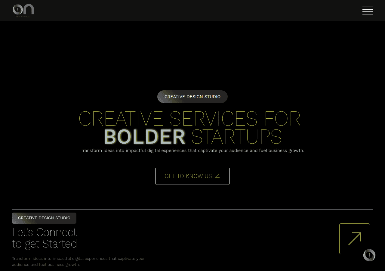 Screenshot of oncreatives.studio