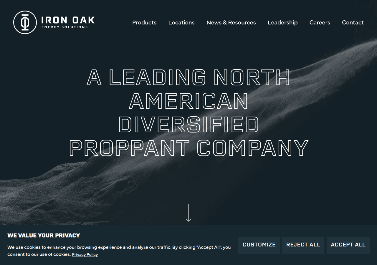 Screenshot of ironoakenergy.com