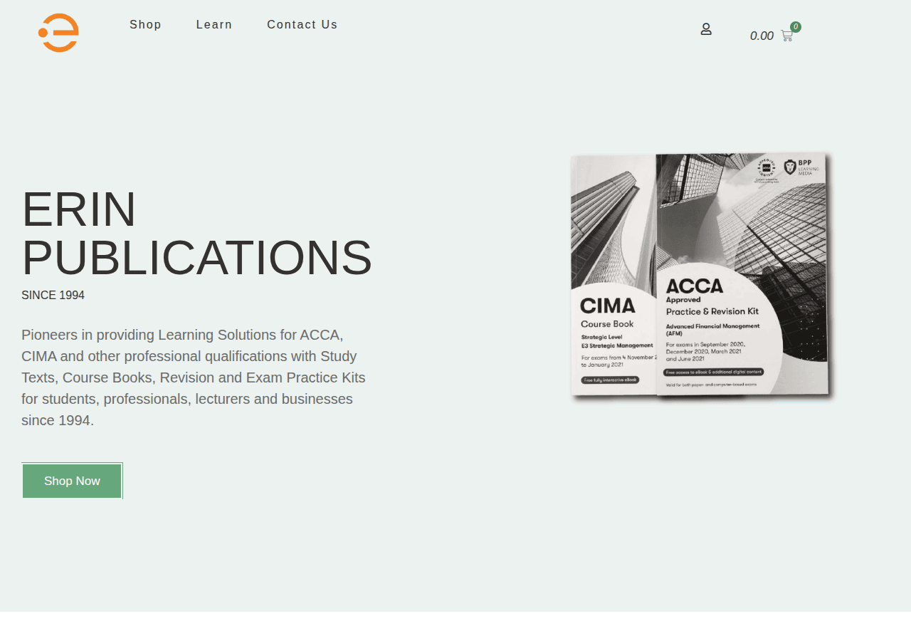 Screenshot of erinpublications.com