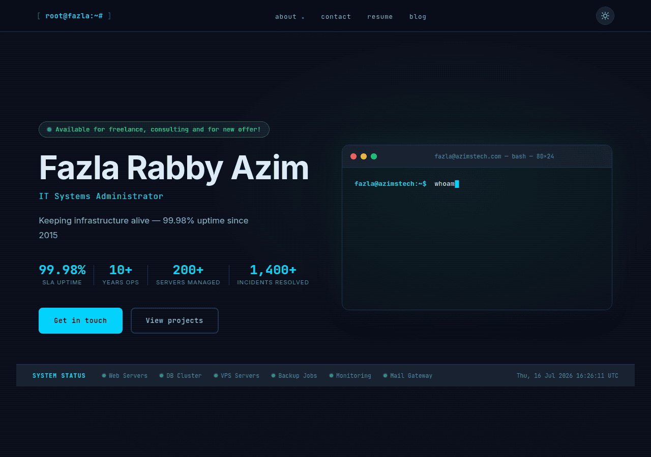 Screenshot of azimstech.com
